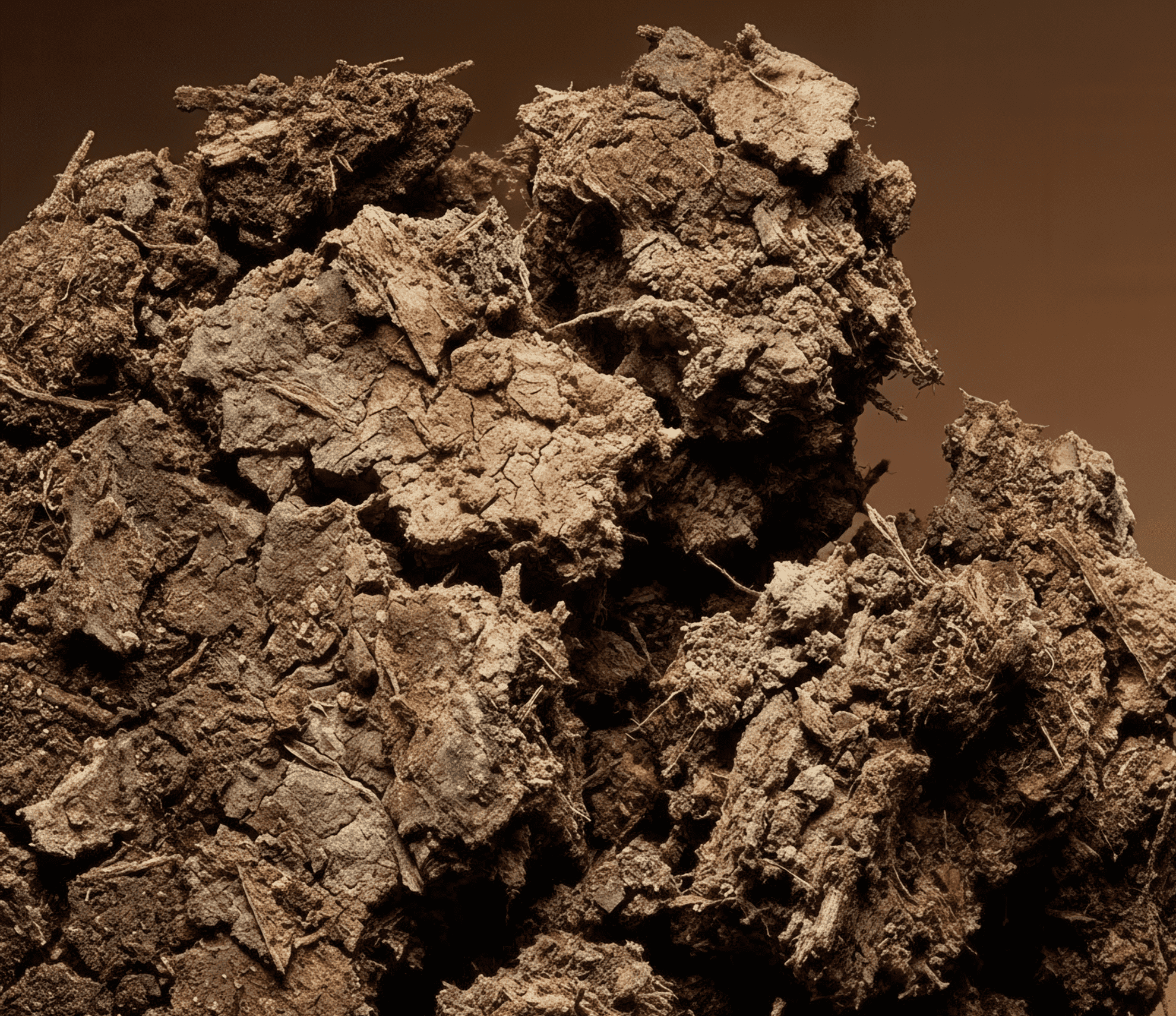 Trockene, flockige Textur