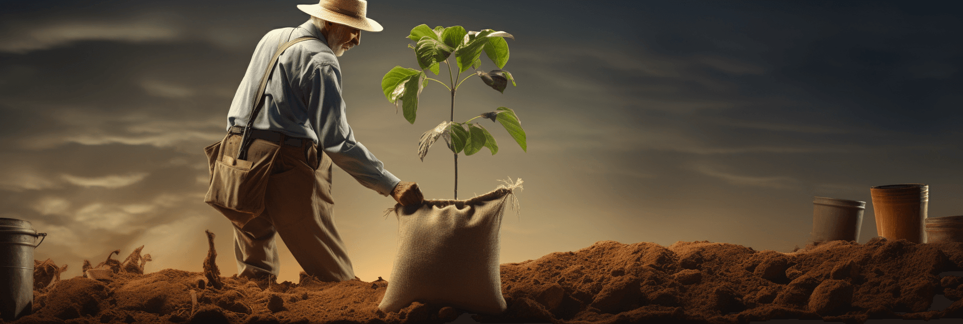 Preparation of organic fertilizer for home plant growing