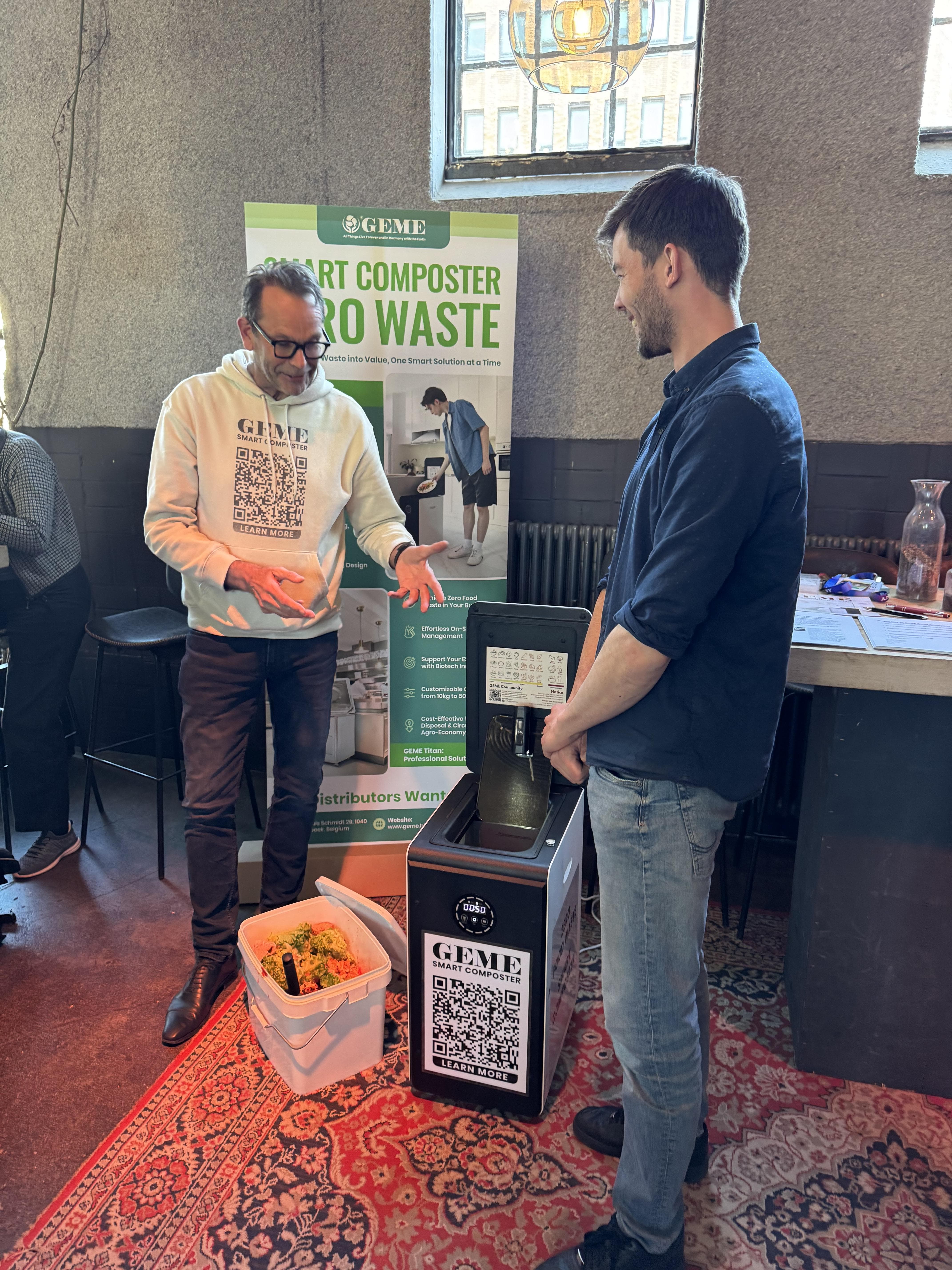 GEME product showcase at the symposium